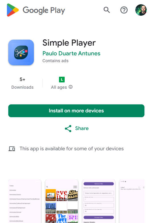 Ícone do aplicativo Simple Player